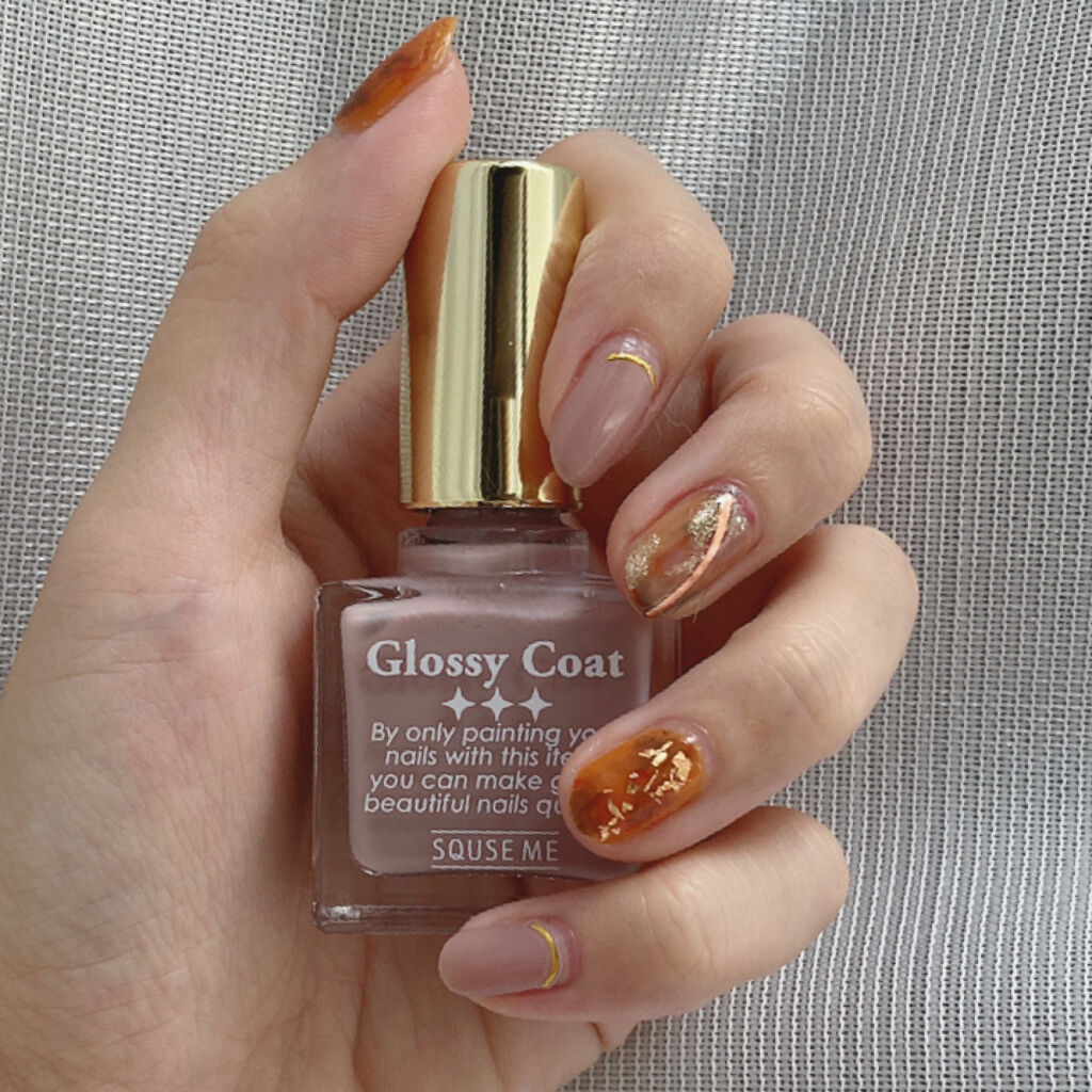 グロッシーコート/スキューズミー/オールインワンネイルを使ったクチコミ（1枚目）