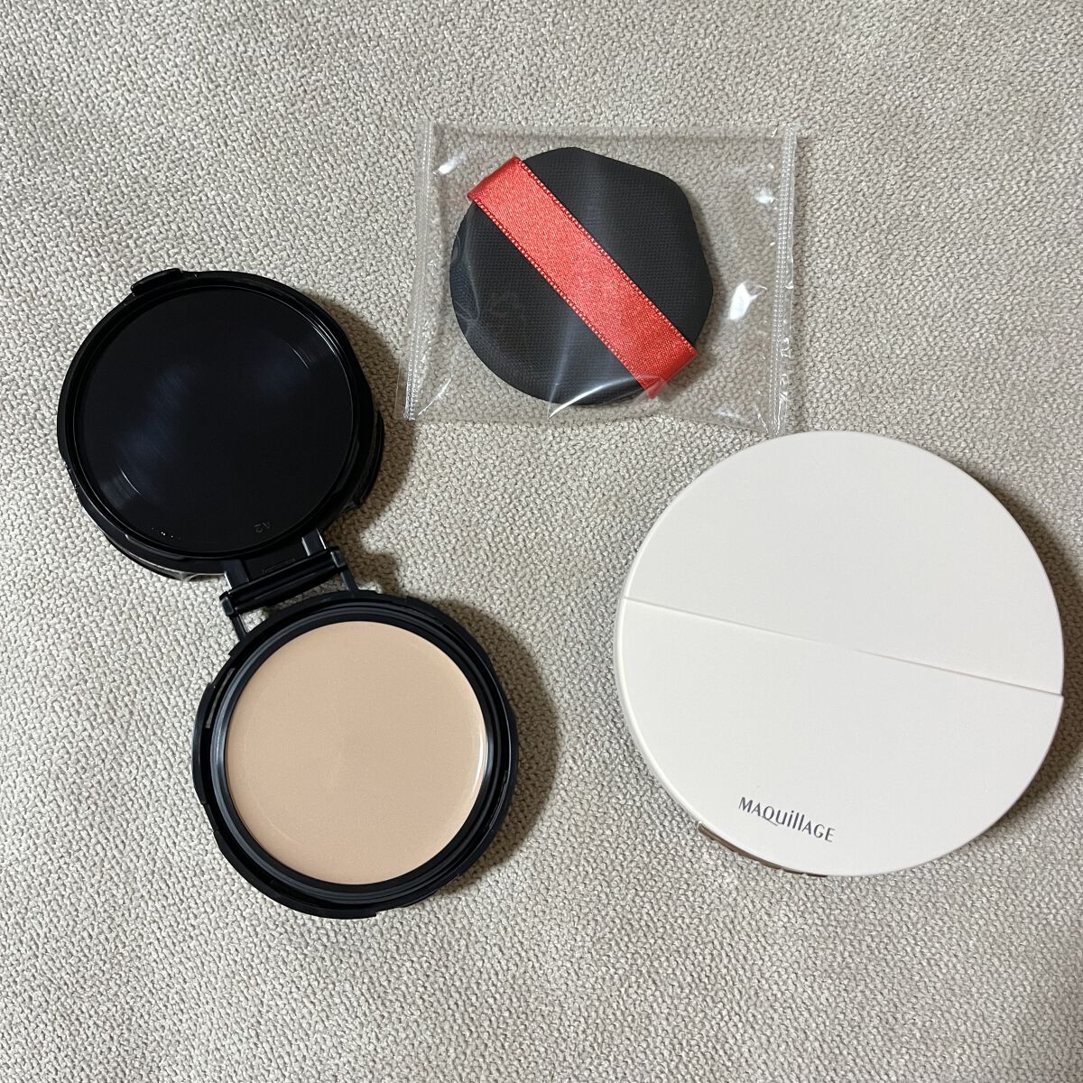 ドラマティッククッションジェリー 01　明るめ ～やや明るめの色/マキアージュ/クッションファンデーションを使ったクチコミ（2枚目）