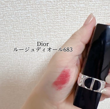 Dior ルージュ ディオールのクチコミ「\一本は持ってて損なし！デパコスリップ💄/


▶︎Diorルージュ ディオール683ランデヴ.....」（2枚目）