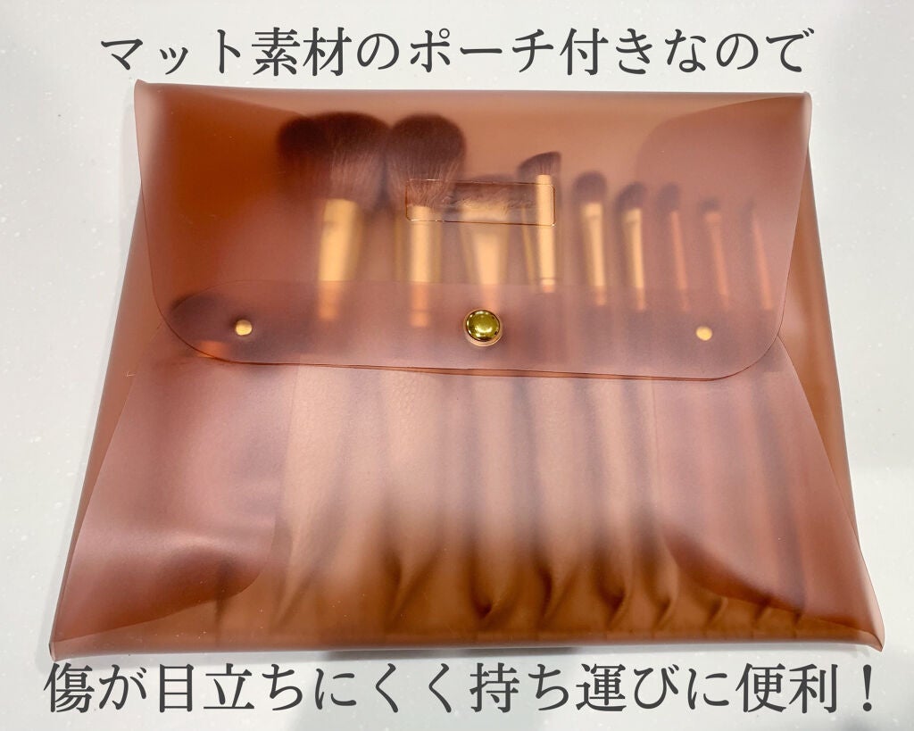 SIXPLUS X MARILYN 10本メイクアップブラシセット/SIXPLUS/メイクブラシを使ったクチコミ(2枚目)