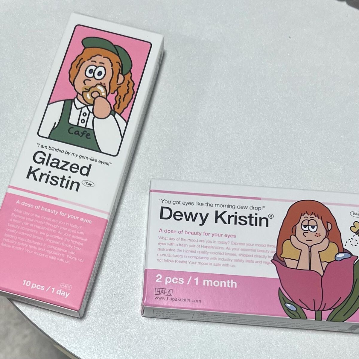 Glazed Krirtin/Hapa kristin/カラーコンタクトレンズを使ったクチコミ(9枚目)