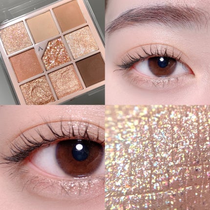 グリッターペディアアイパレット/unleashia/アイシャドウパレットを使ったクチコミ(7枚目)