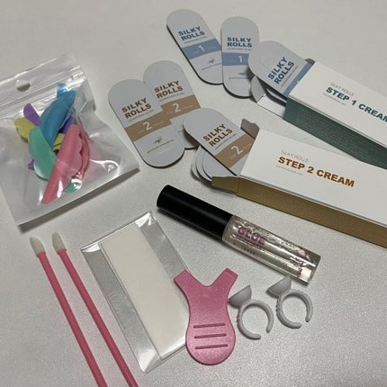 EYE2IN 低刺激 セルフプロ用 まつげパーマ 3種 セット/Qoo10/その他キットセットを使ったクチコミ(3枚目)