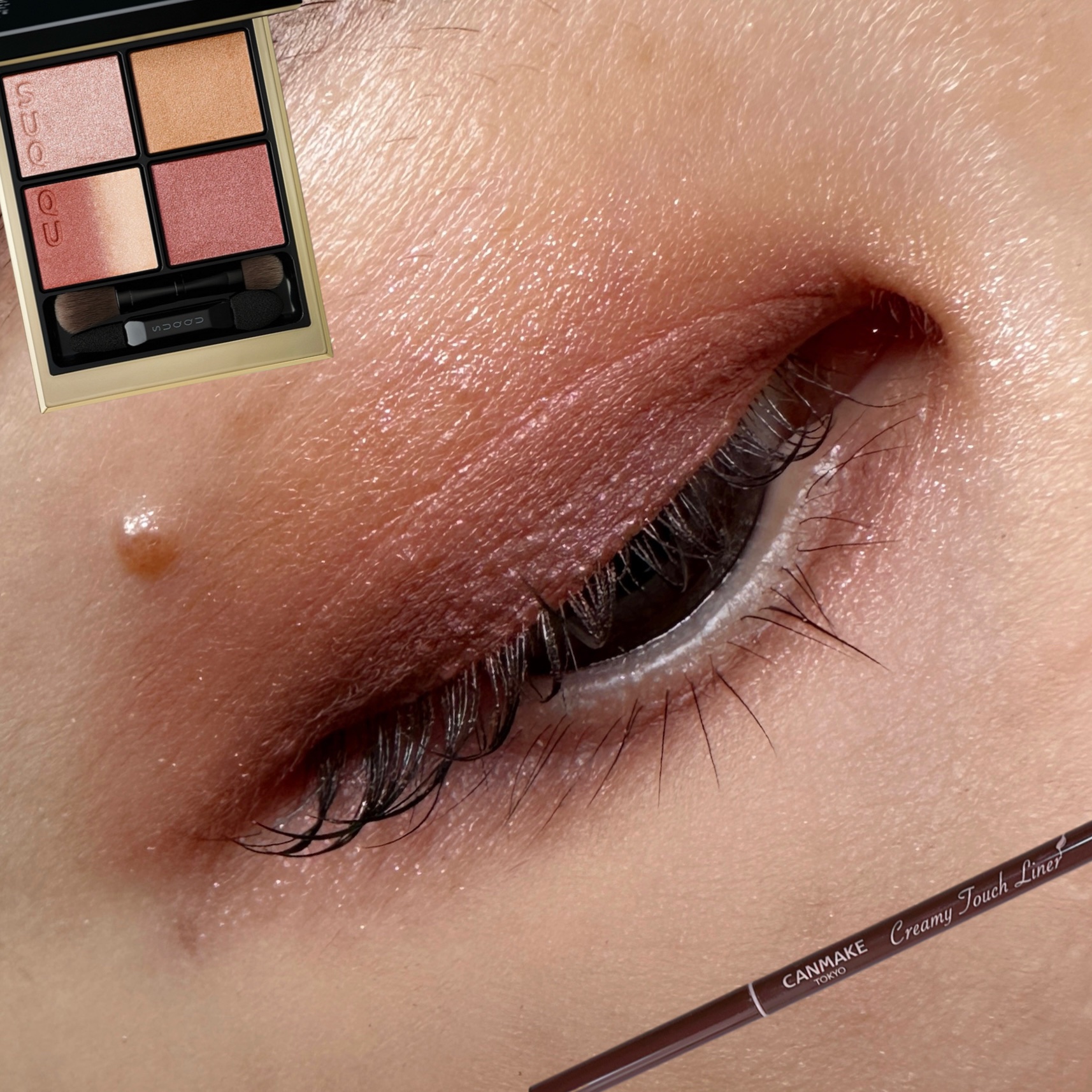 クリーミータッチライナー/キャンメイク/ジェルアイライナーを使ったクチコミ（1枚目）