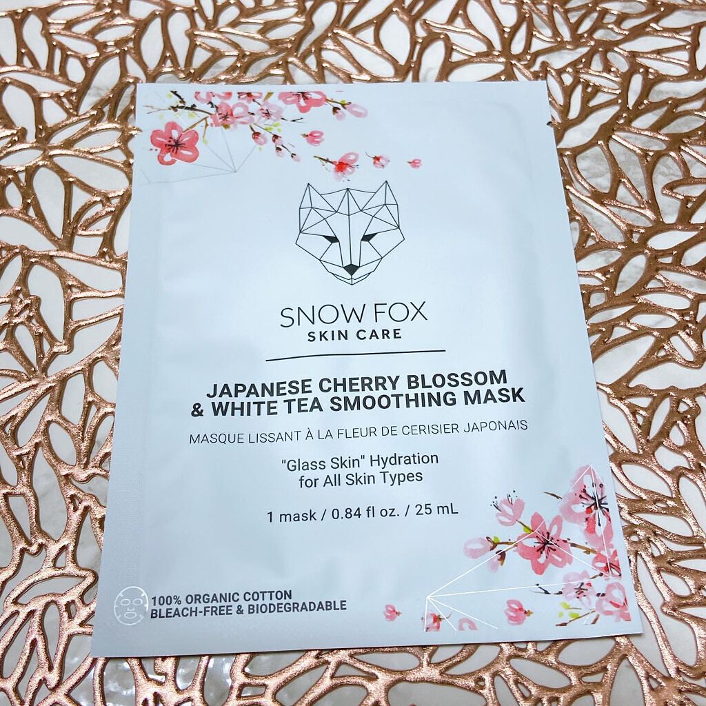 桜&ホワイトティー スムージング マスク/SNOW FOX SKINCARE/シートマスク・パックを使ったクチコミ(2枚目)