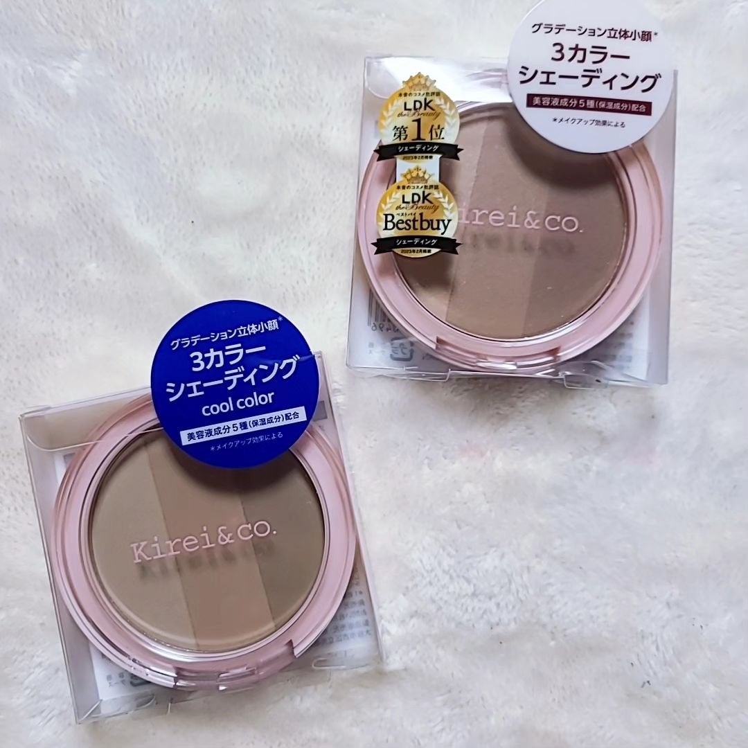 3カラーシェーディングパレット/Kirei&co./シェーディングを使ったクチコミ(2枚目)