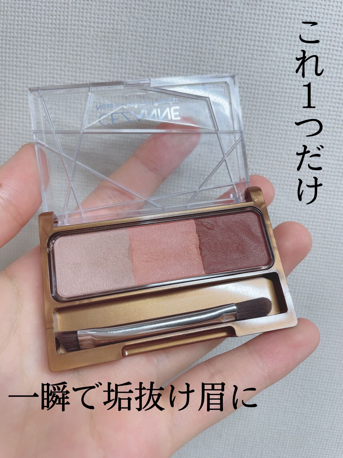 ノーズ&アイブロウパウダー/CEZANNE/パウダーアイブロウを使ったクチコミ(1枚目)