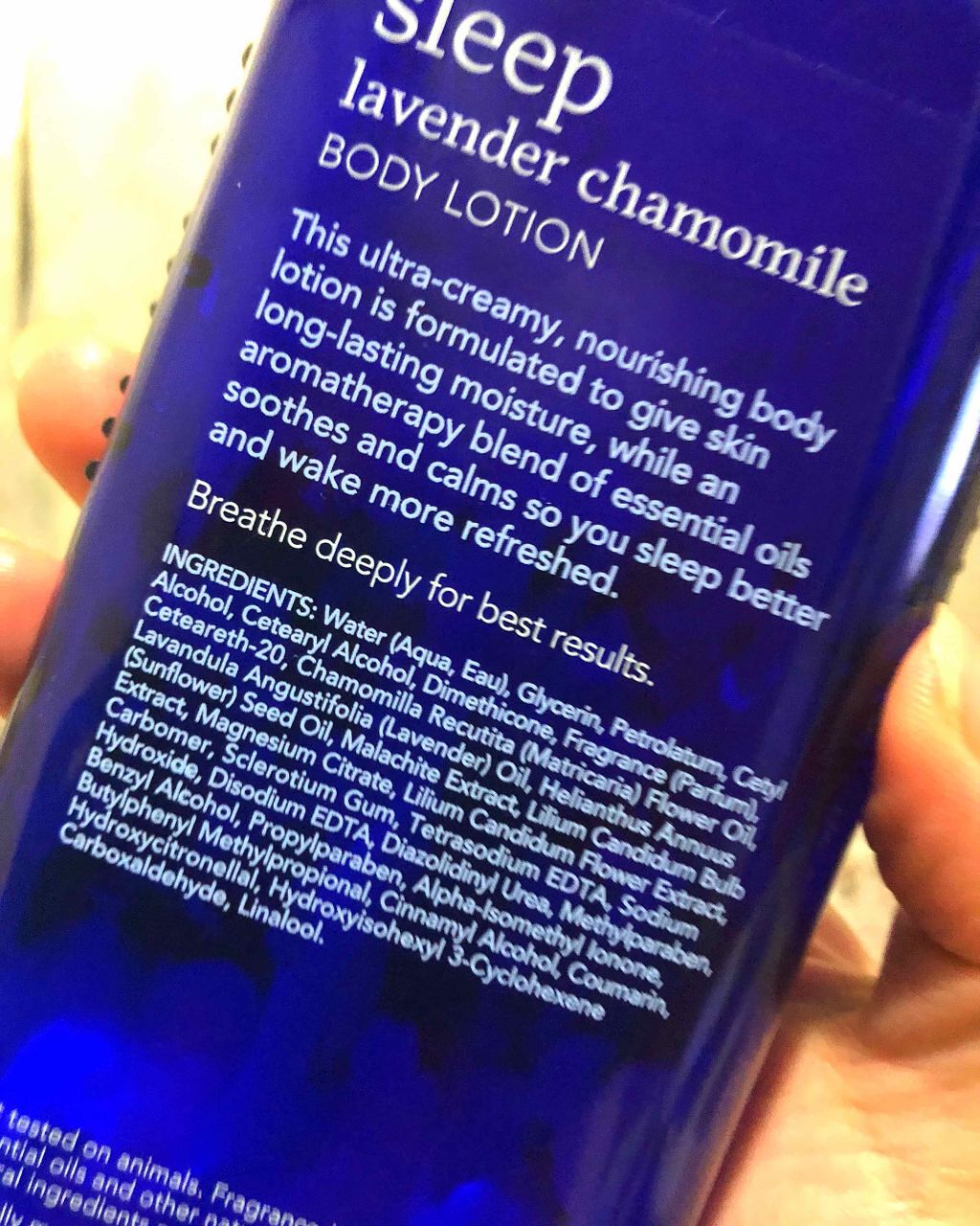 aromatherapy sleep/BATH&BODY WORKS/ボディローションを使ったクチコミ（2枚目）