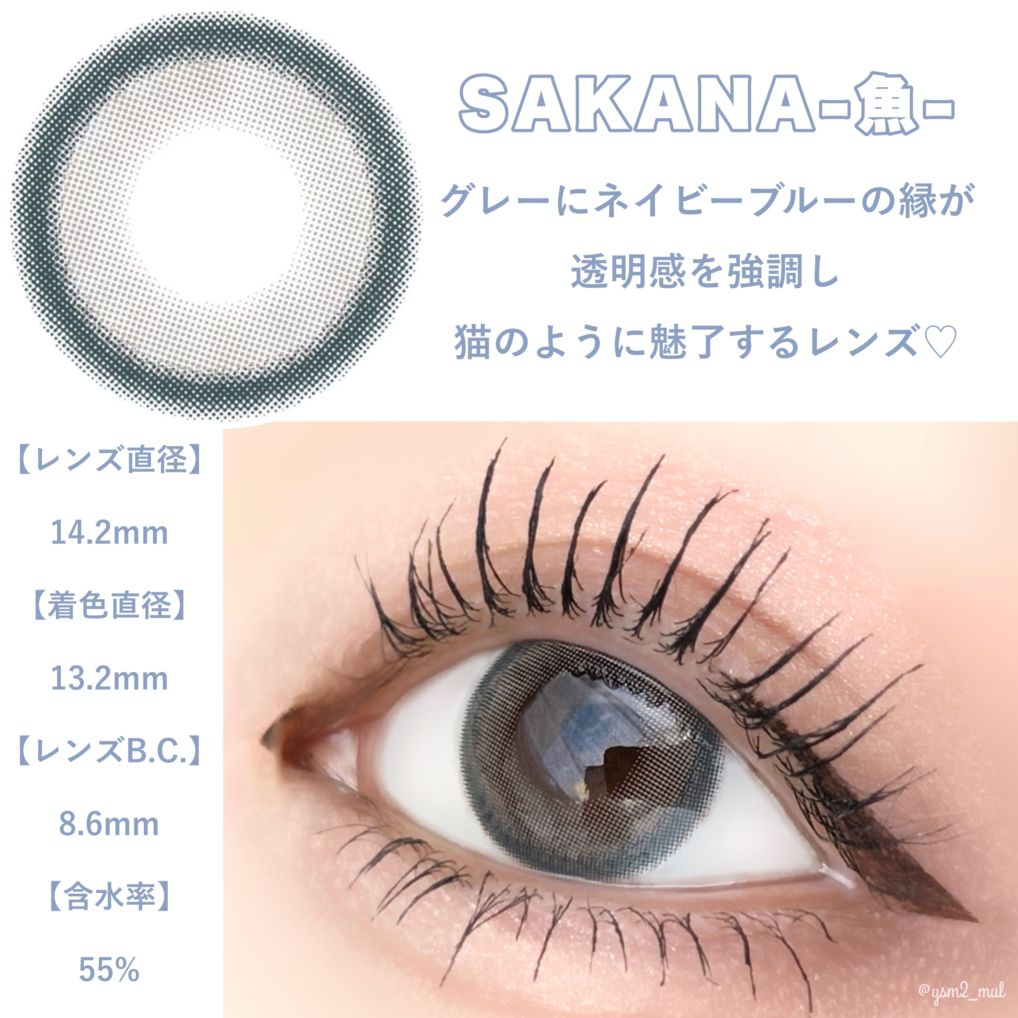 N’s COLLECTION 1day 魚/N’s COLLECTION/ワンデー（１DAY）カラコンを使ったクチコミ（3枚目）