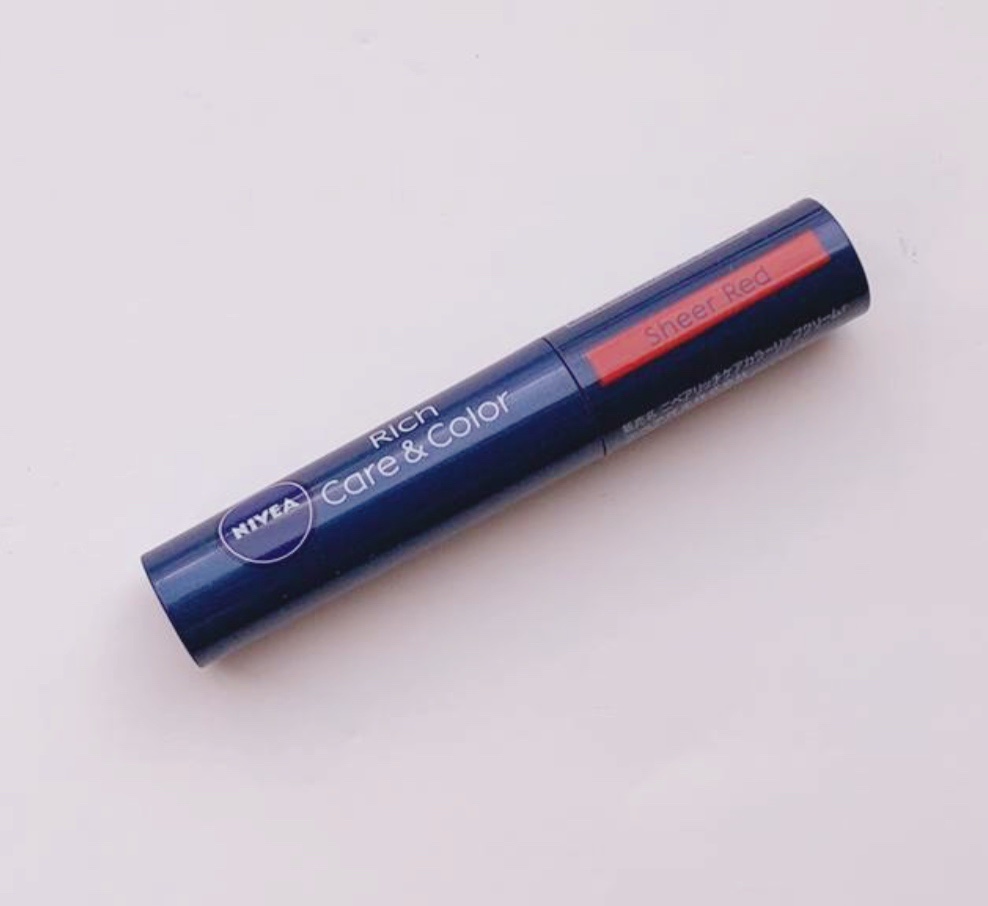 ニベア リッチケア＆カラーリップ ルビーレッド/ニベア/リップクリームを使ったクチコミ（1枚目）