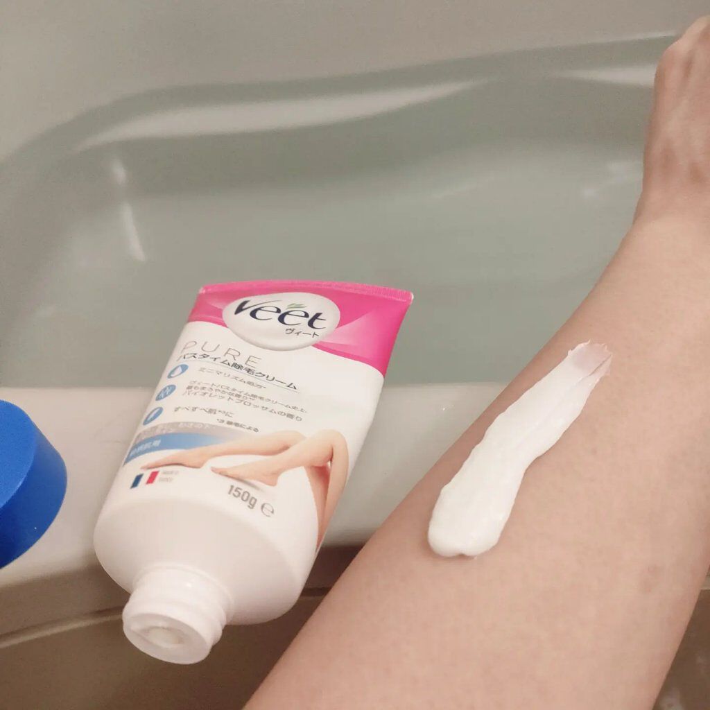 バスタイム除毛クリーム 敏感肌用/Veet/除毛クリームを使ったクチコミ（2枚目）