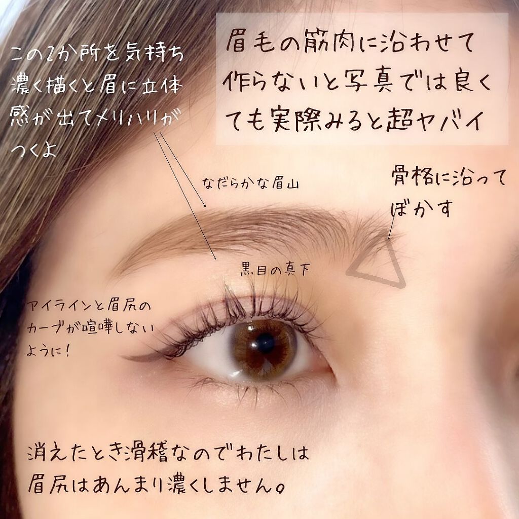 カラーリングアイブロウ/ヘビーローテーション/眉マスカラを使ったクチコミ（2枚目）