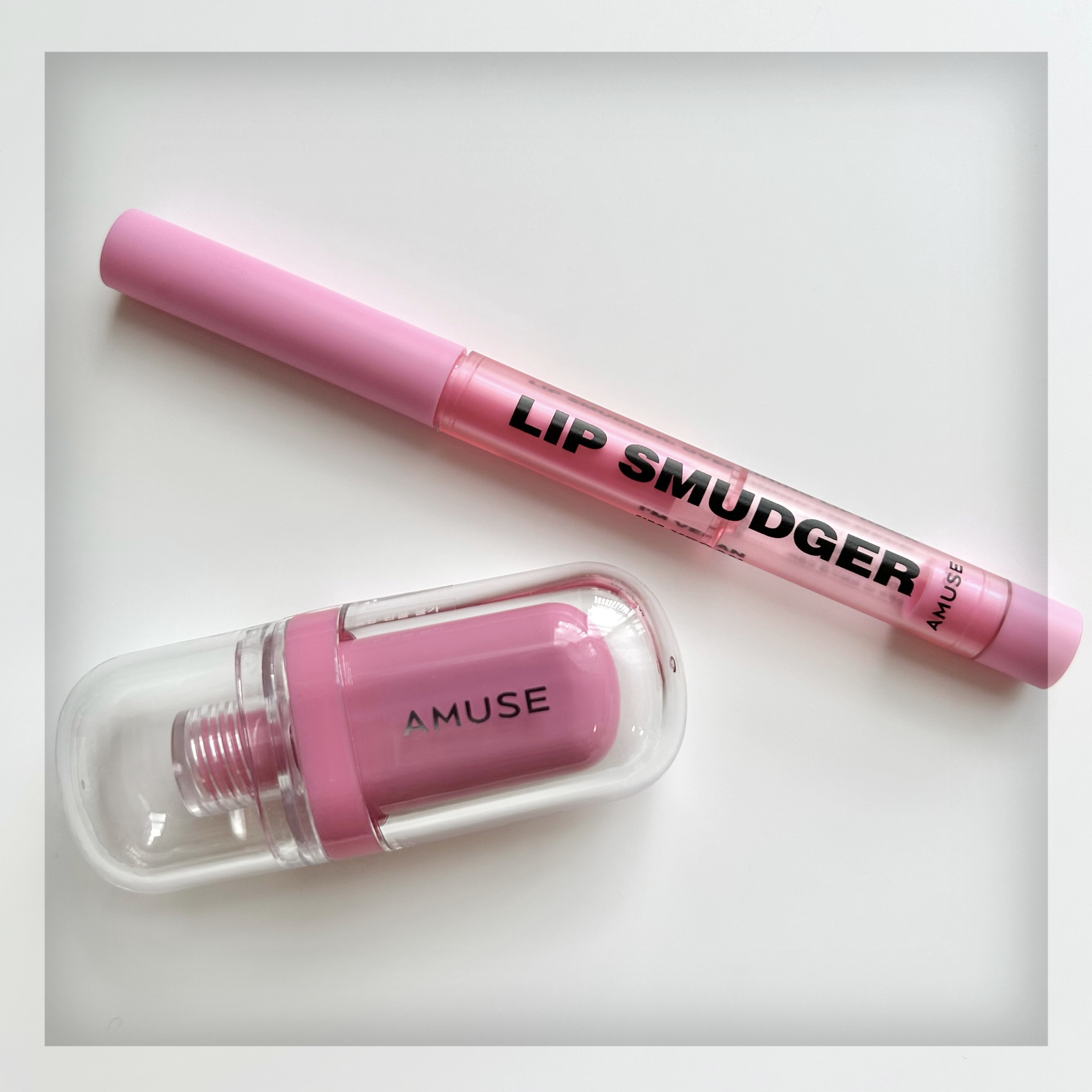 リップスマッジャー 05 モモミルク/AMUSE/リップライナーを使ったクチコミ（1枚目）