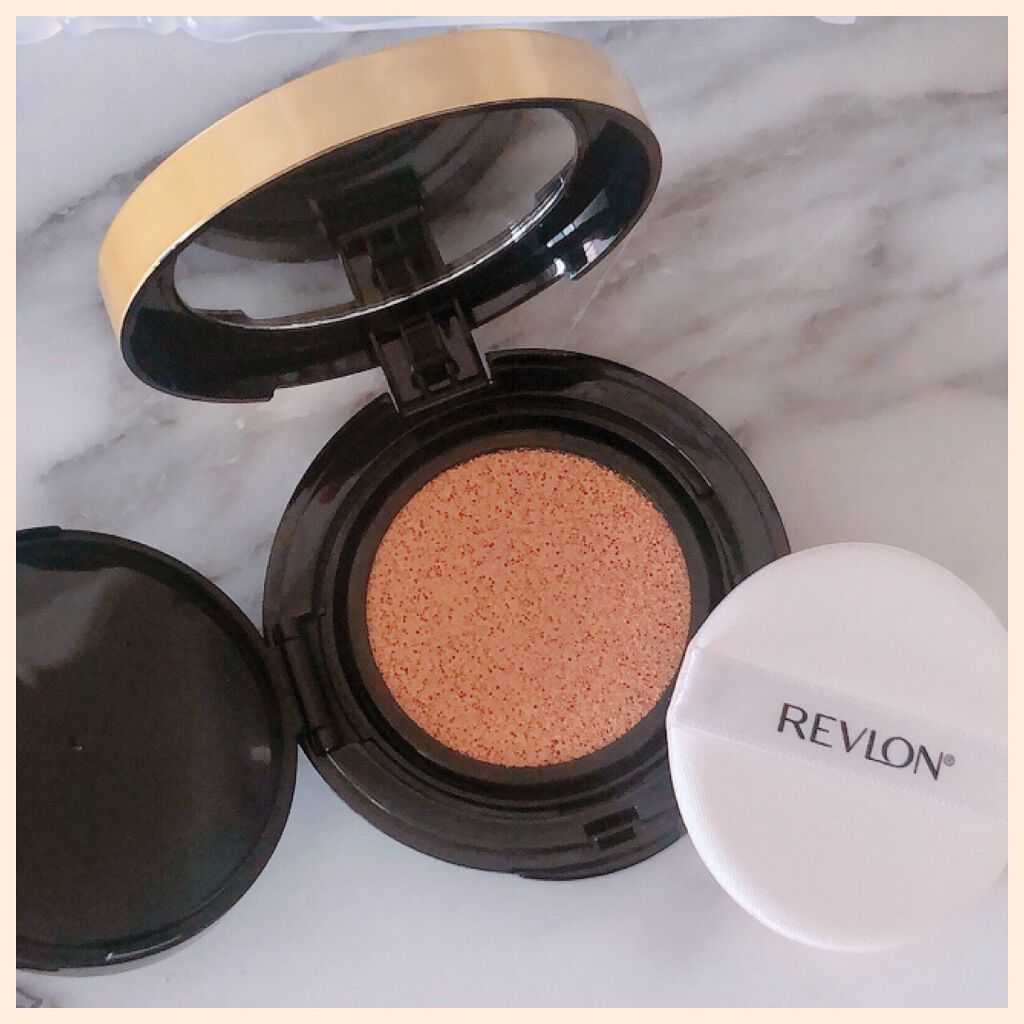 カラーステイ クッション ロングウェア ファンデーション 002 バニラ/自然な肌色（標準色）/REVLON/クッションファンデーションを使ったクチコミ（2枚目）