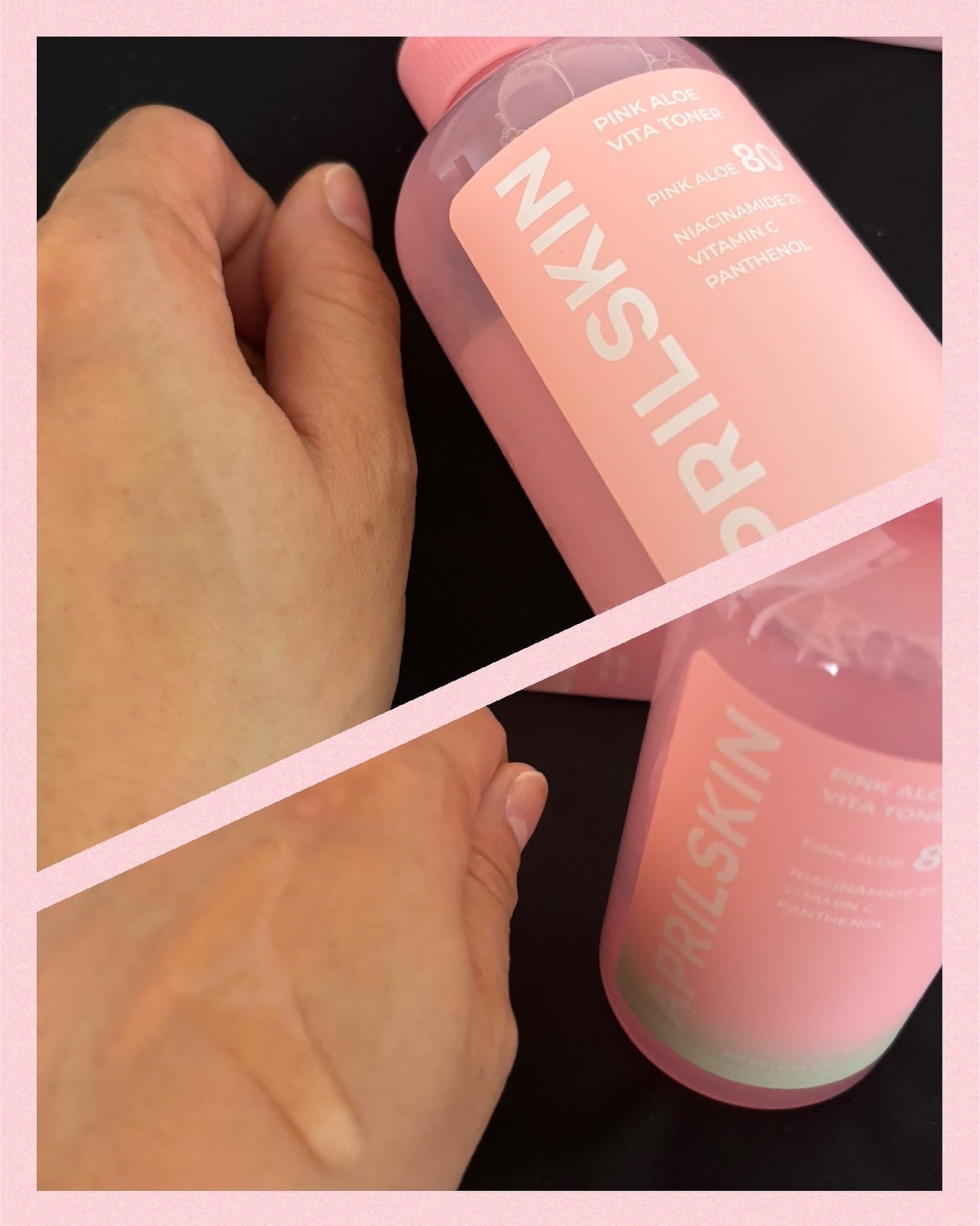 ピンクアロエビタトナー/APRILSKIN/化粧水を使ったクチコミ(2枚目)