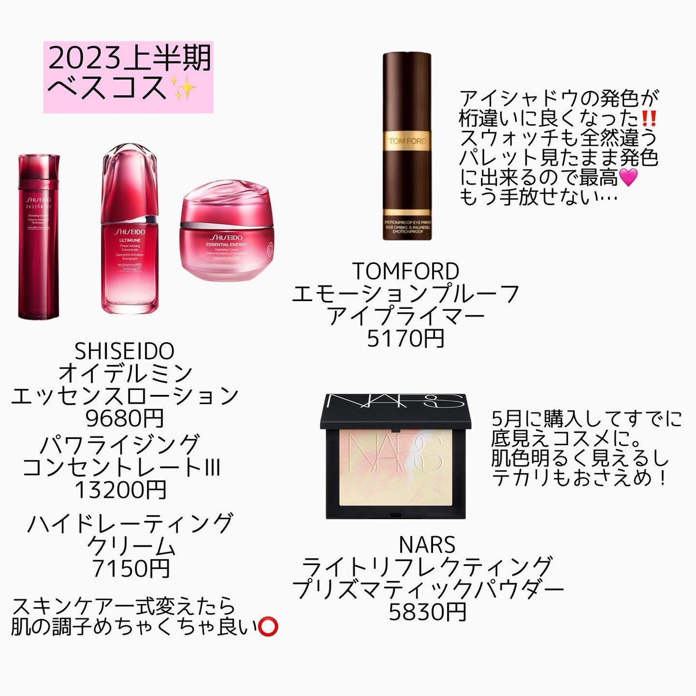 Joe on LIPS 「少し遅れたけれど、2023上半期のベスコスまとめてみました。2..」(3枚目)