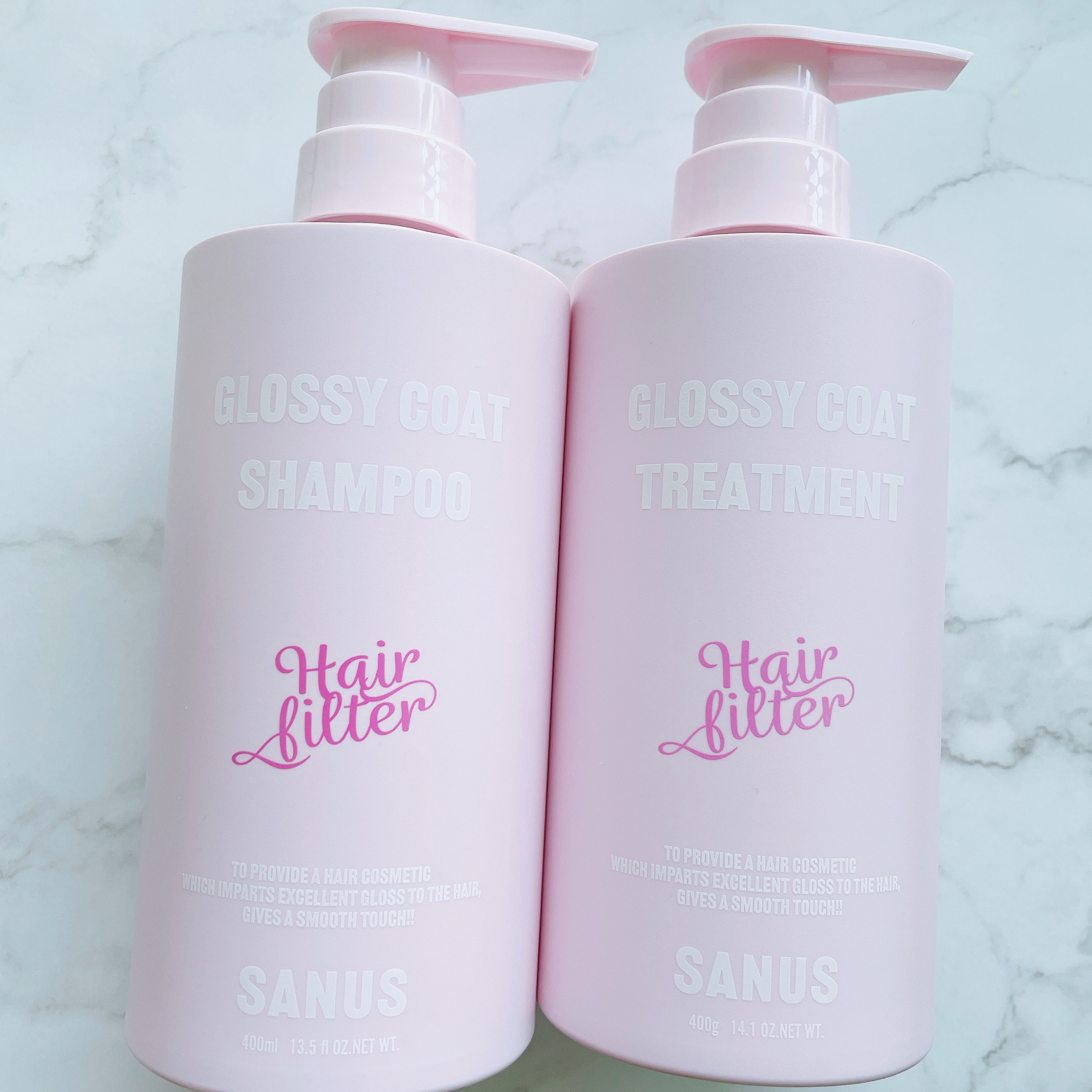 GLOSSY COAT SHAMPOO / TREATMENT/SANUS HAIR FILTER/市販シャンプーを使ったクチコミ（2枚目）