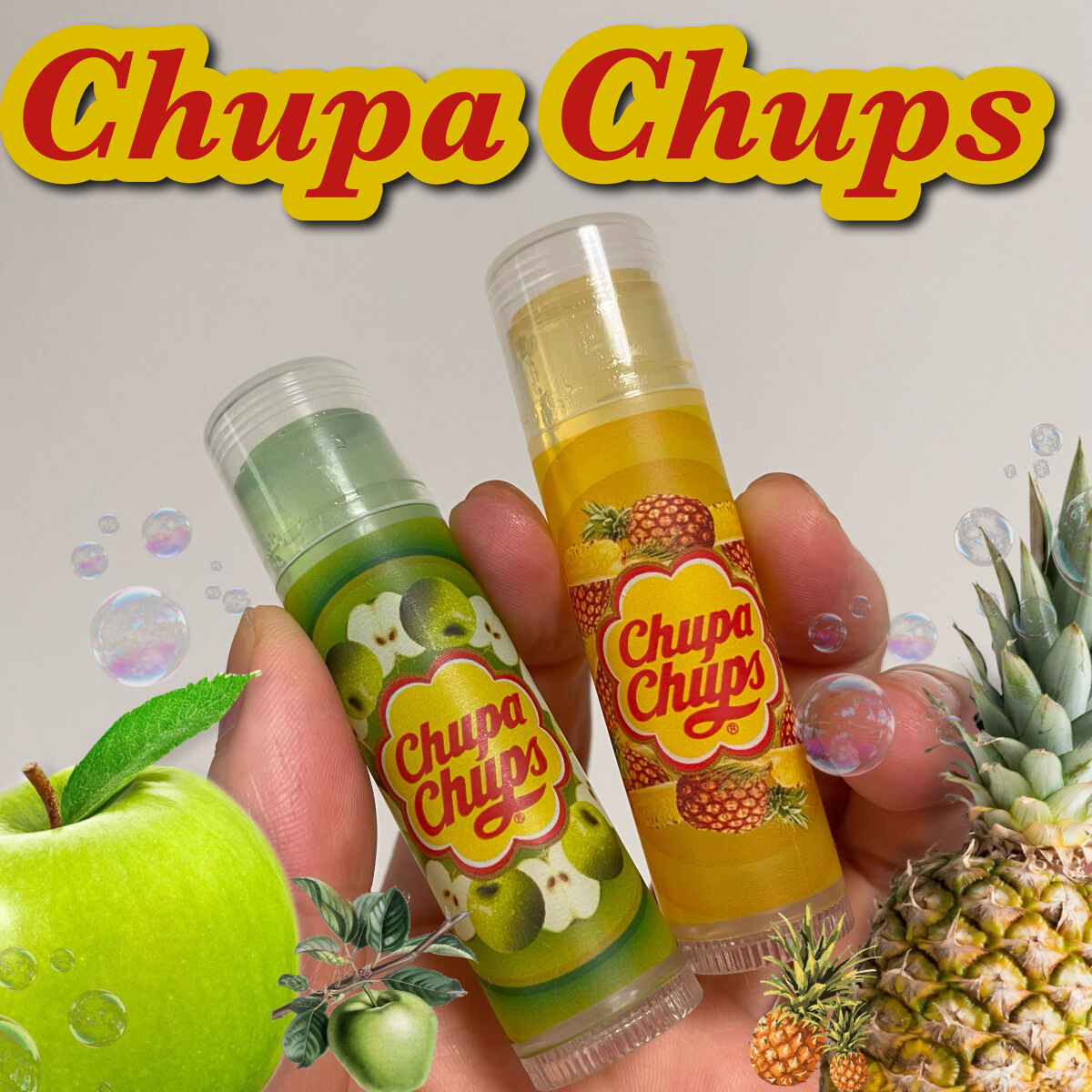 デリシャスリップクリーム Chupa Chups（チュッパチャプス）/デリシャスリップクリーム/リップクリームを使ったクチコミ（1枚目）