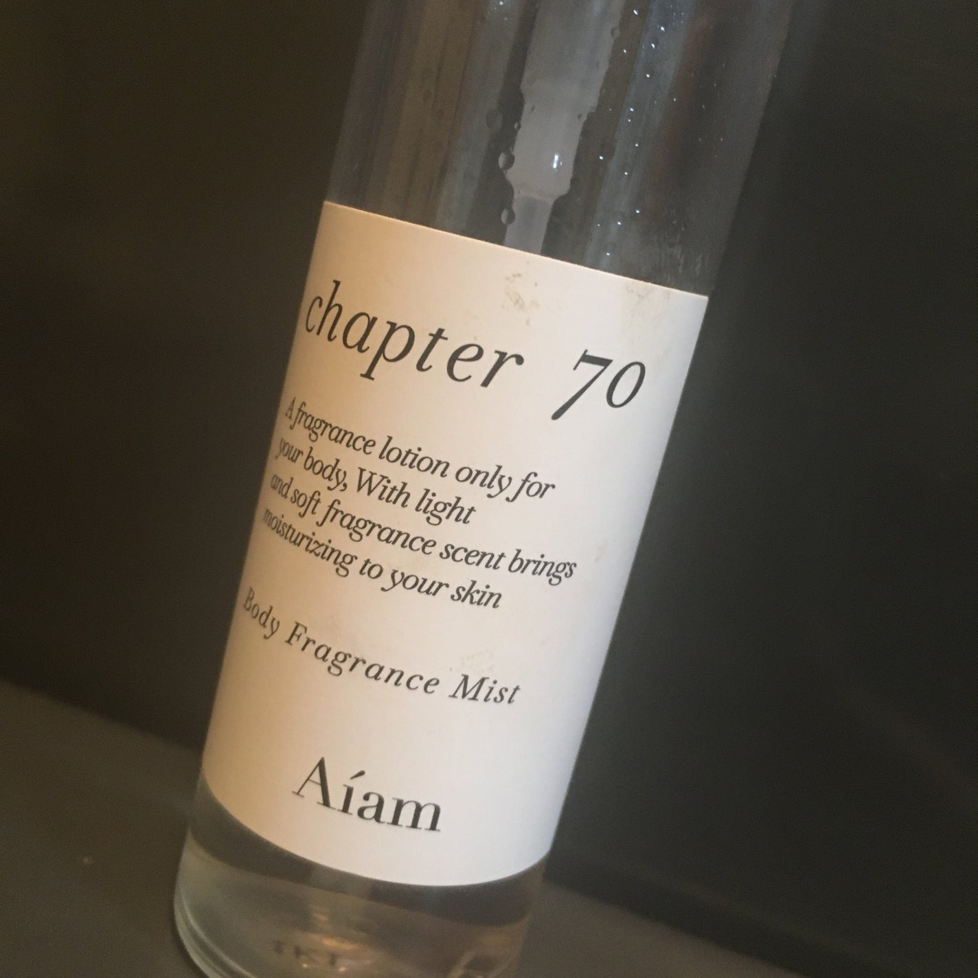 ボディフレグランスミスト チャプター70/Aíam/香水(レディース)を使ったクチコミ(1枚目)