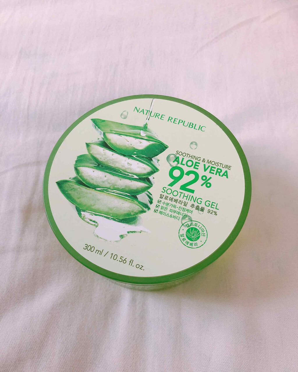 マイルド&モイスチャーアロエジェル/ネイチャーリパブリック/ボディローションを使ったクチコミ(1枚目)