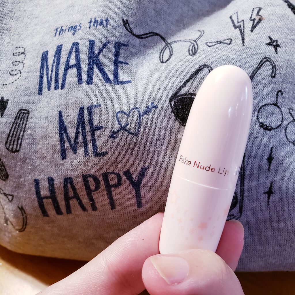 フェイクヌードリップ 03 引き寄せレッド/素肌記念日/リップティントを使ったクチコミ（1枚目）