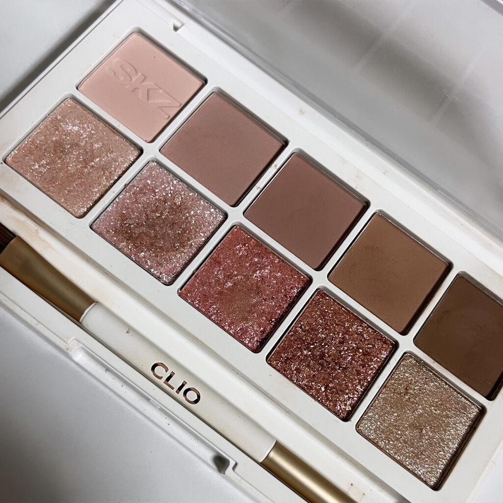 straykids限定カラープロアイパレット/CLIO/アイシャドウパレットを使ったクチコミ（2枚目）