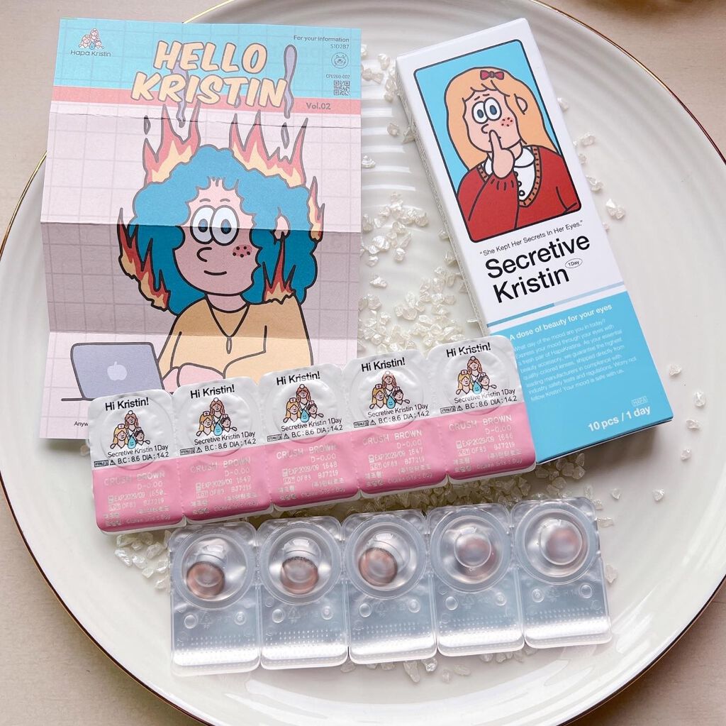 Secretive Kristen/Hapa kristin/カラーコンタクトレンズを使ったクチコミ(6枚目)