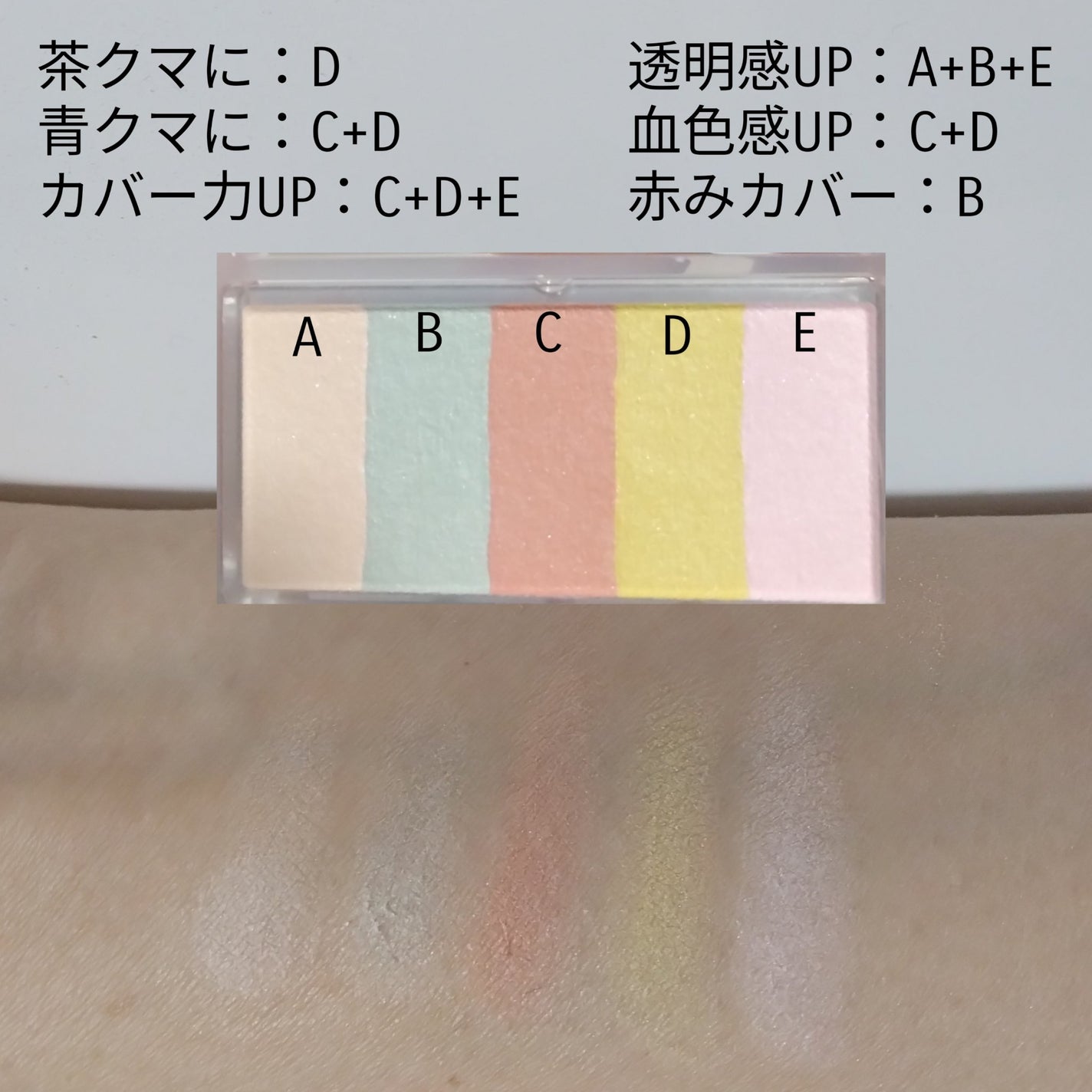 パステルヴェールコンシーラー/キャンメイク/パレットコンシーラーを使ったクチコミ(3枚目)