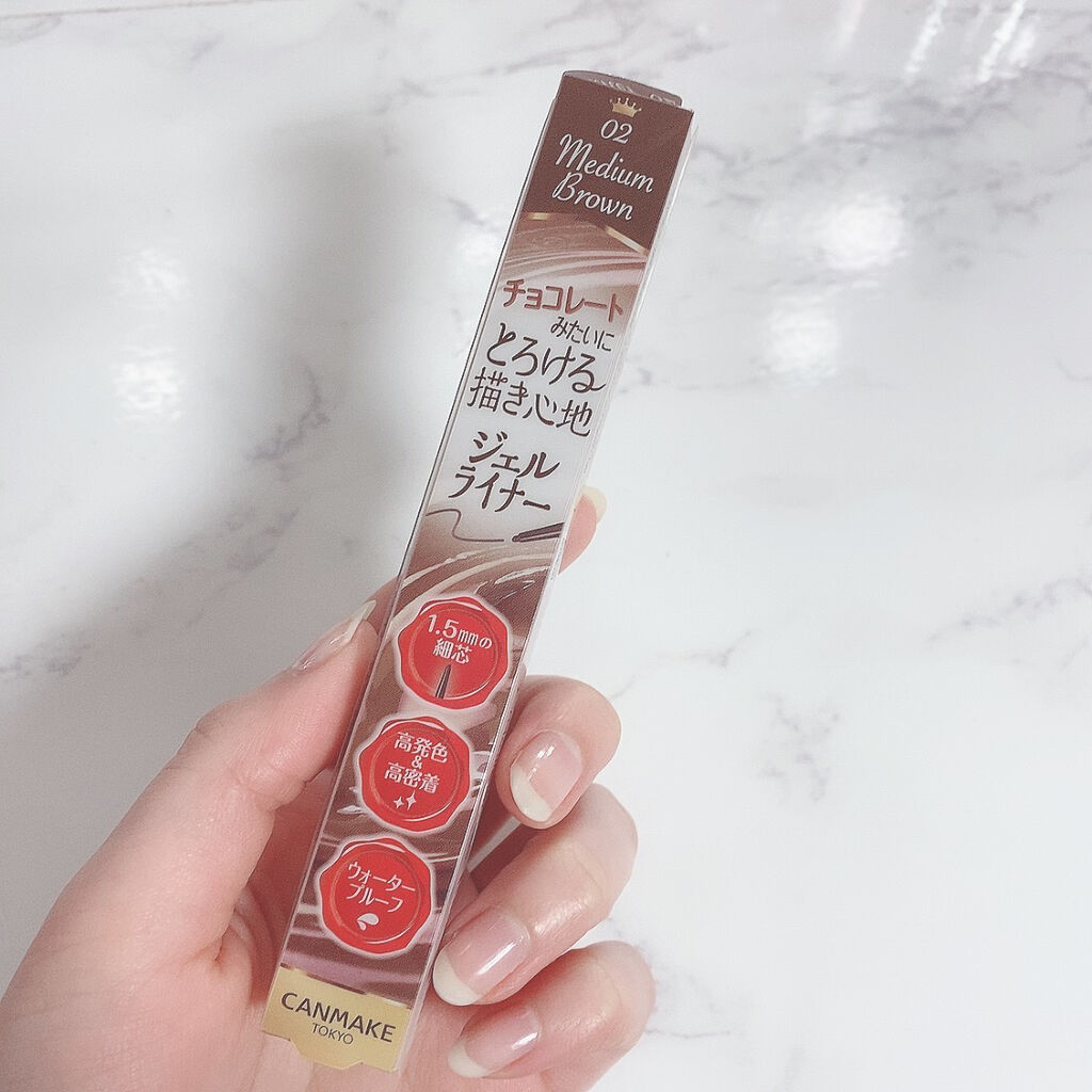 クリーミータッチライナー/キャンメイク/ジェルアイライナーを使ったクチコミ（1枚目）