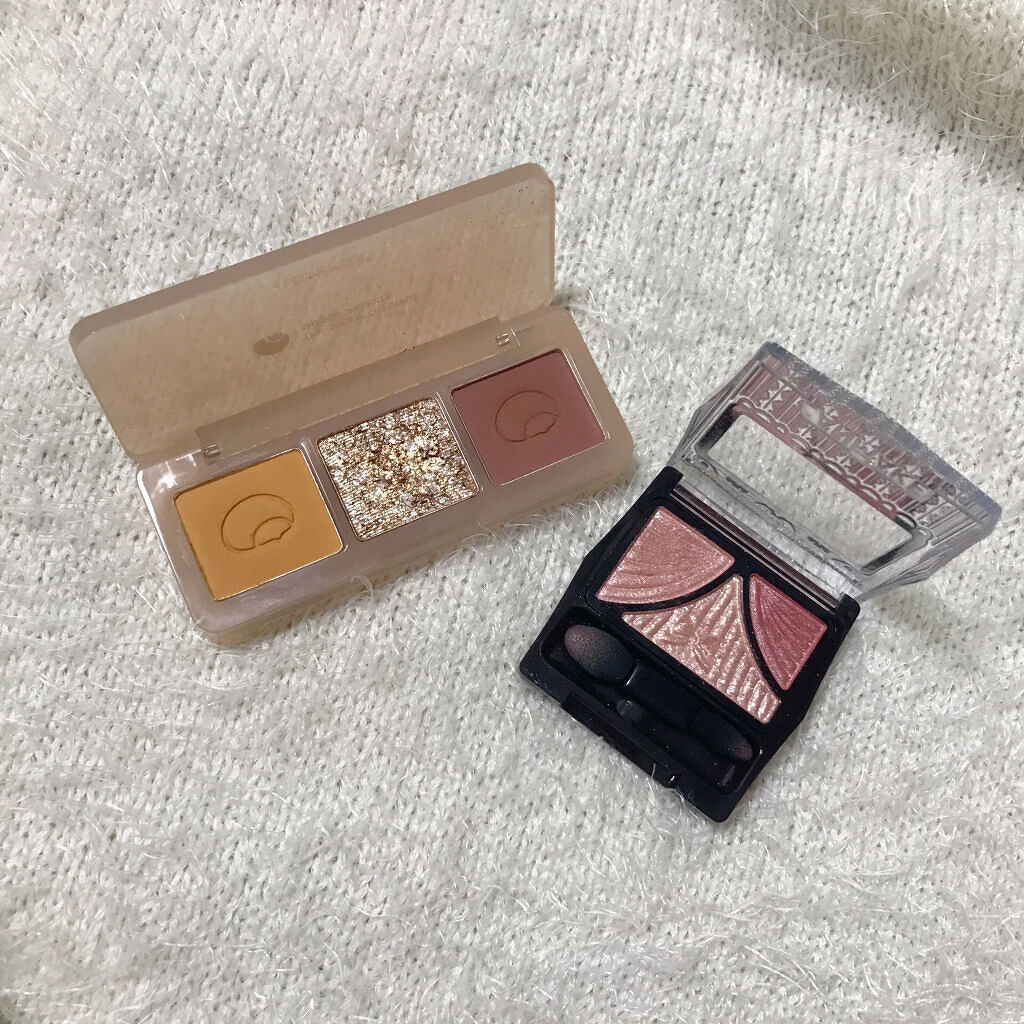 3色マロンアイシャドウパレット 02 パインケーキ（しっとりパールラメ）/LEEMEMBER/アイシャドウパレットを使ったクチコミ（2枚目）