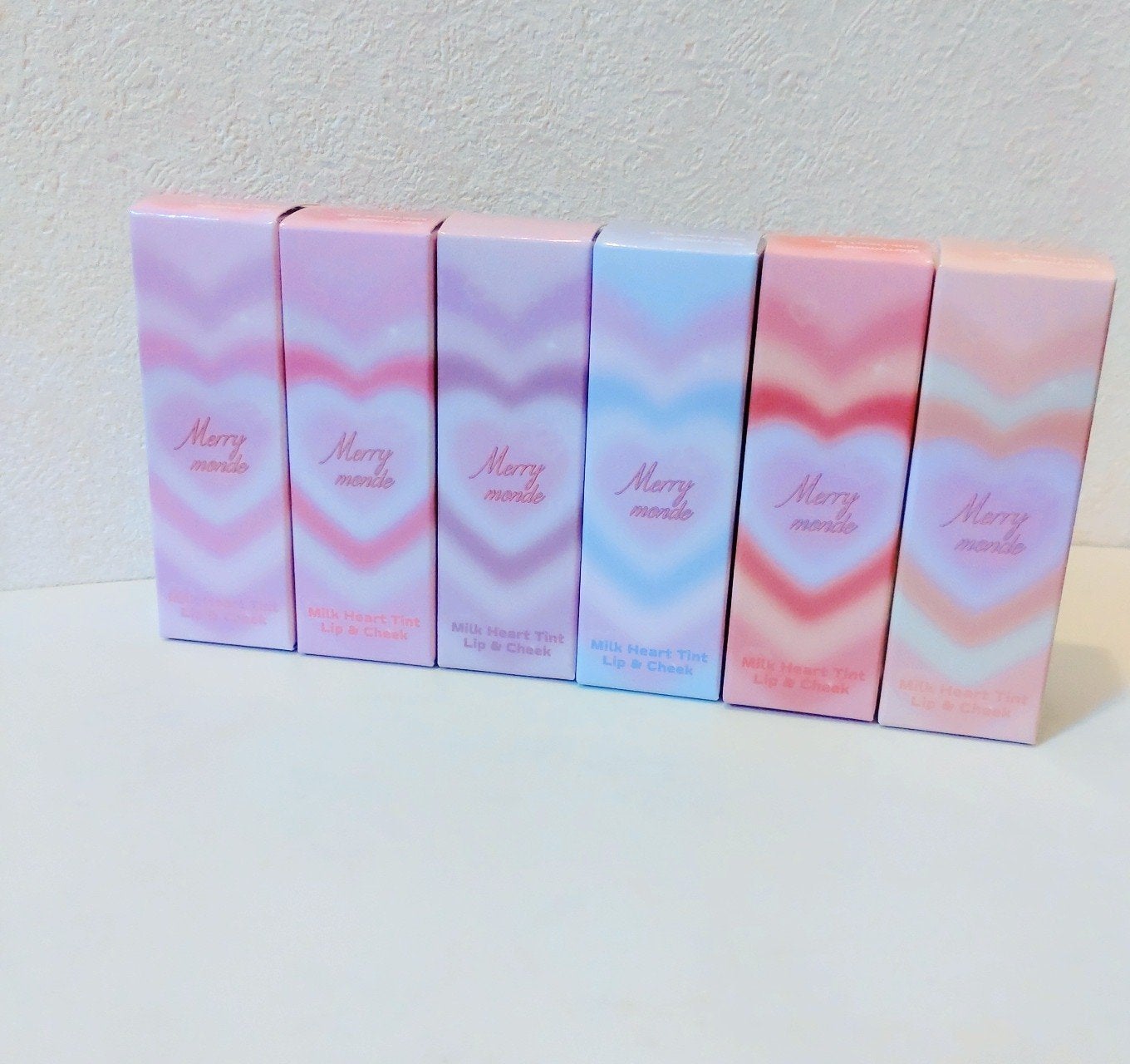 ミルクハートティントリップアンドチーク/Merrymonde/リップティントを使ったクチコミ(7枚目)