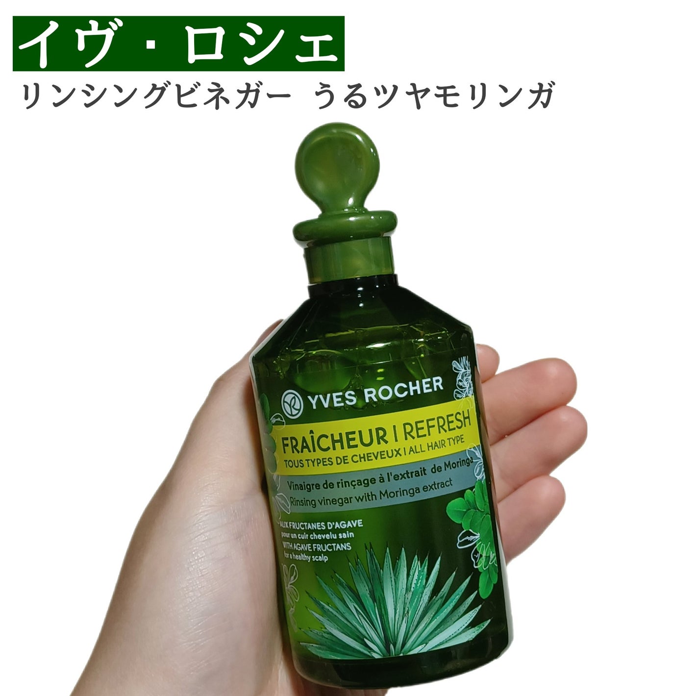 リンシングビネガー ピュアリフレッシュ うるツヤモリンガ /イヴ・ロシェ/洗い流すヘアトリートメントを使ったクチコミ(1枚目)