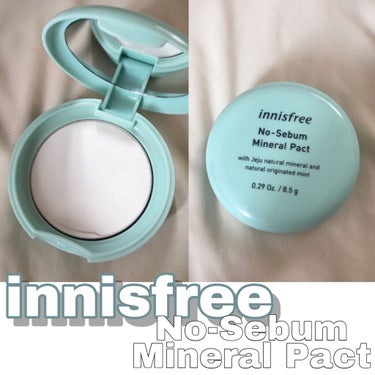 ✧︎innisfree ノーセバム ミネラルパクト✧︎

innisfreeといえばノーセバムシリーズですよね！

わたしはルースタイプは出しすぎてしまったり、持ち歩きに不向きなのでプレストパウダーのほ