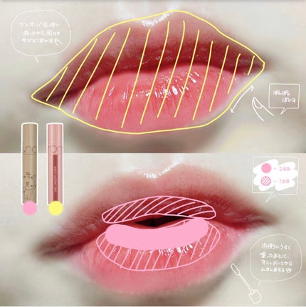 ジューシーラスティングティント/rom&nd/リップティントを使ったクチコミ(2枚目)