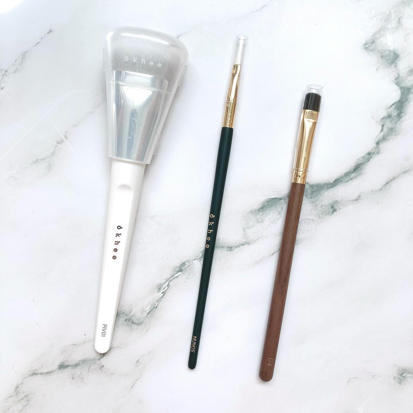 okhee 白玉ファンデーションブラシ/SOOA DOR/メイクブラシを使ったクチコミ（2枚目）