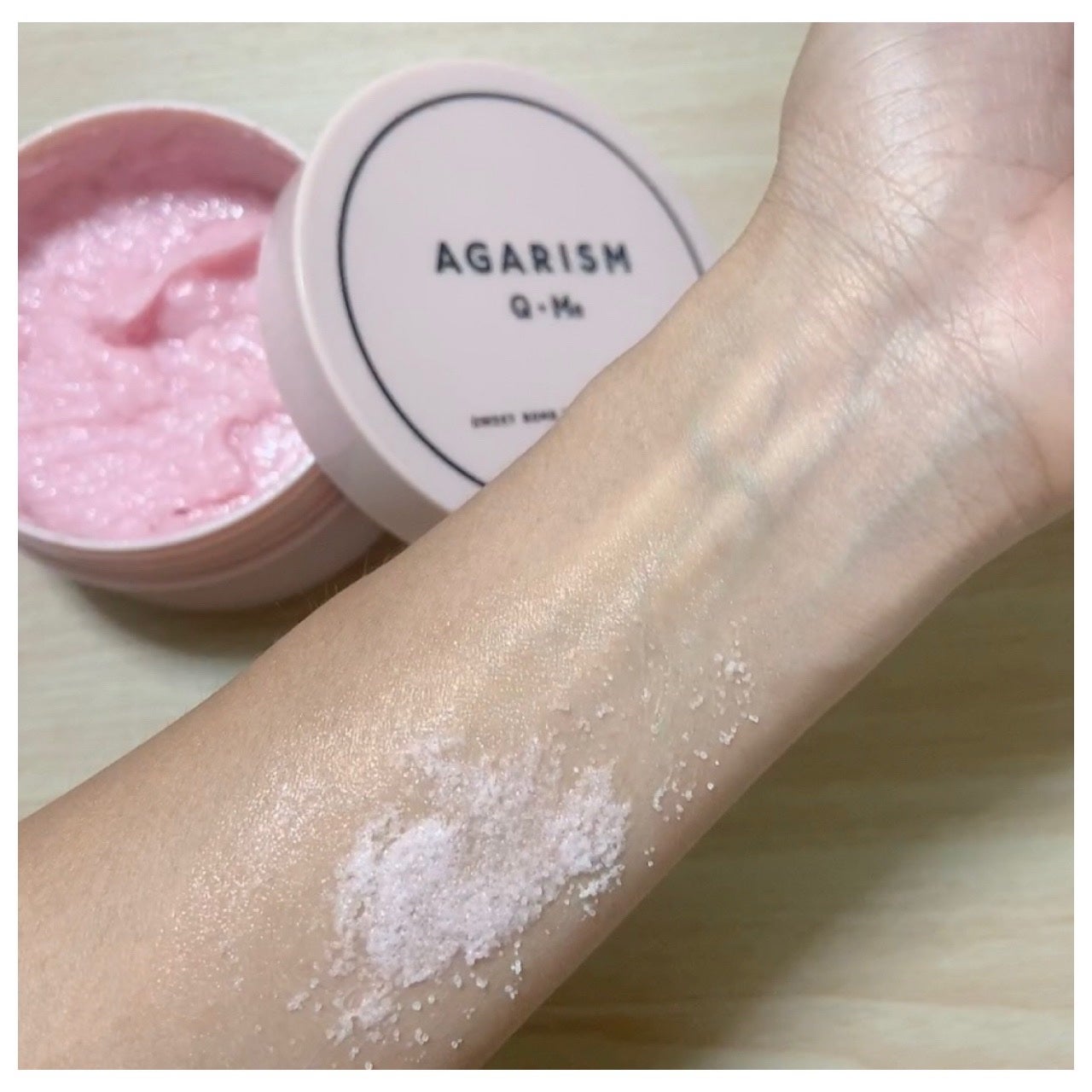 Q+Me スウィート ボム タラソ スクラブ/AGARISM/バスト・ヒップケアを使ったクチコミ(2枚目)