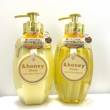 
\ 猫っ毛・パサつき気になる方必見！&honey新作🐱/

#&honey
#ピクシーモイストシルキーシャンプー1.0
#ヘアトリートメント2.0

¥1540(税込)

──────────────