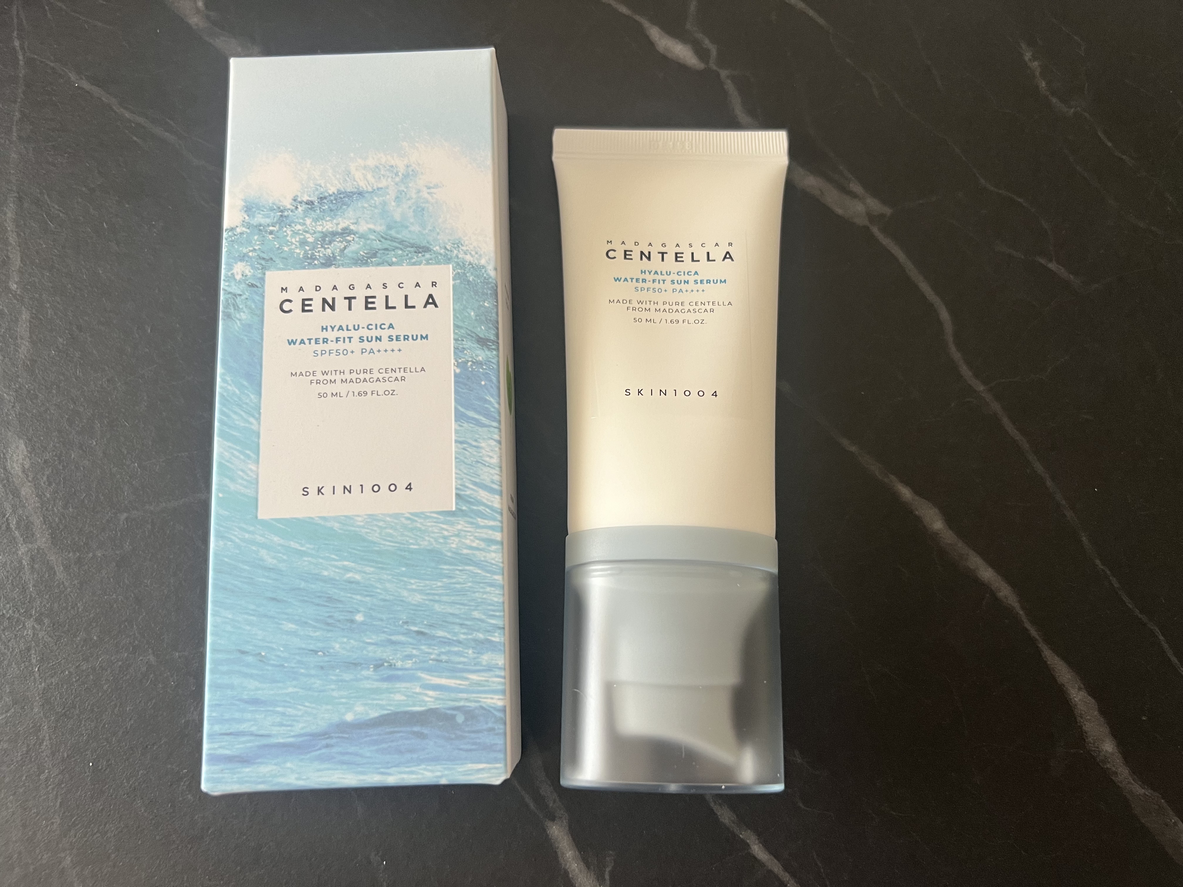 ヒアルーシカ ウォーターフィット サンセラム/SKIN1004/日焼け止めローションを使ったクチコミ（1枚目）