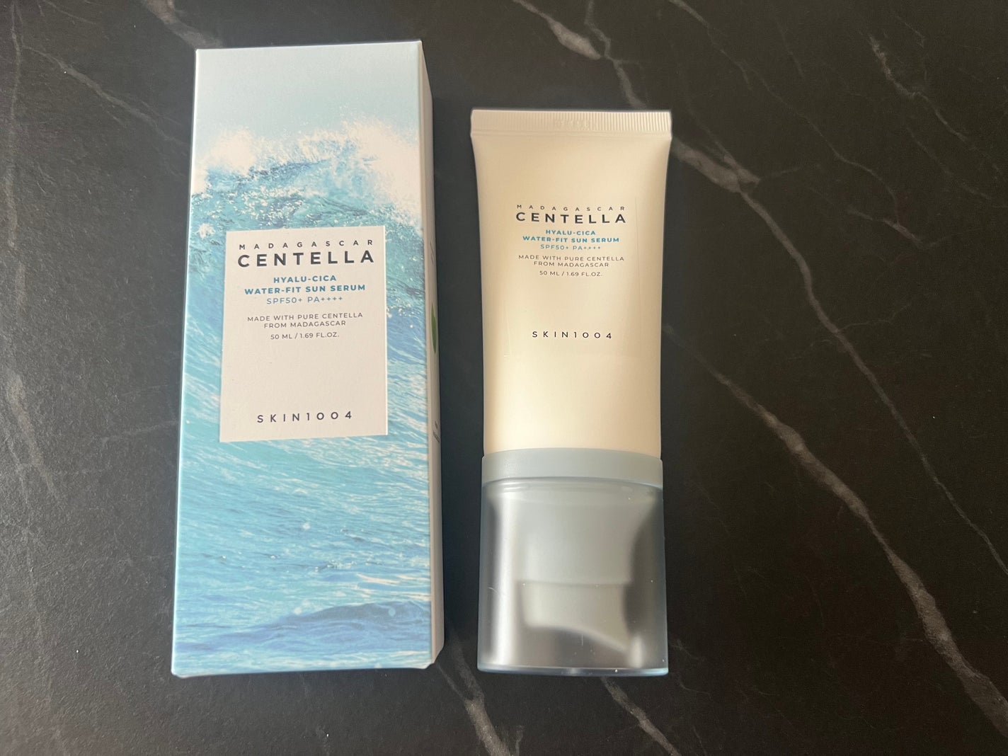 ヒアルーシカ ウォーターフィット サンセラム/SKIN1004/日焼け止めローションを使ったクチコミ(1枚目)