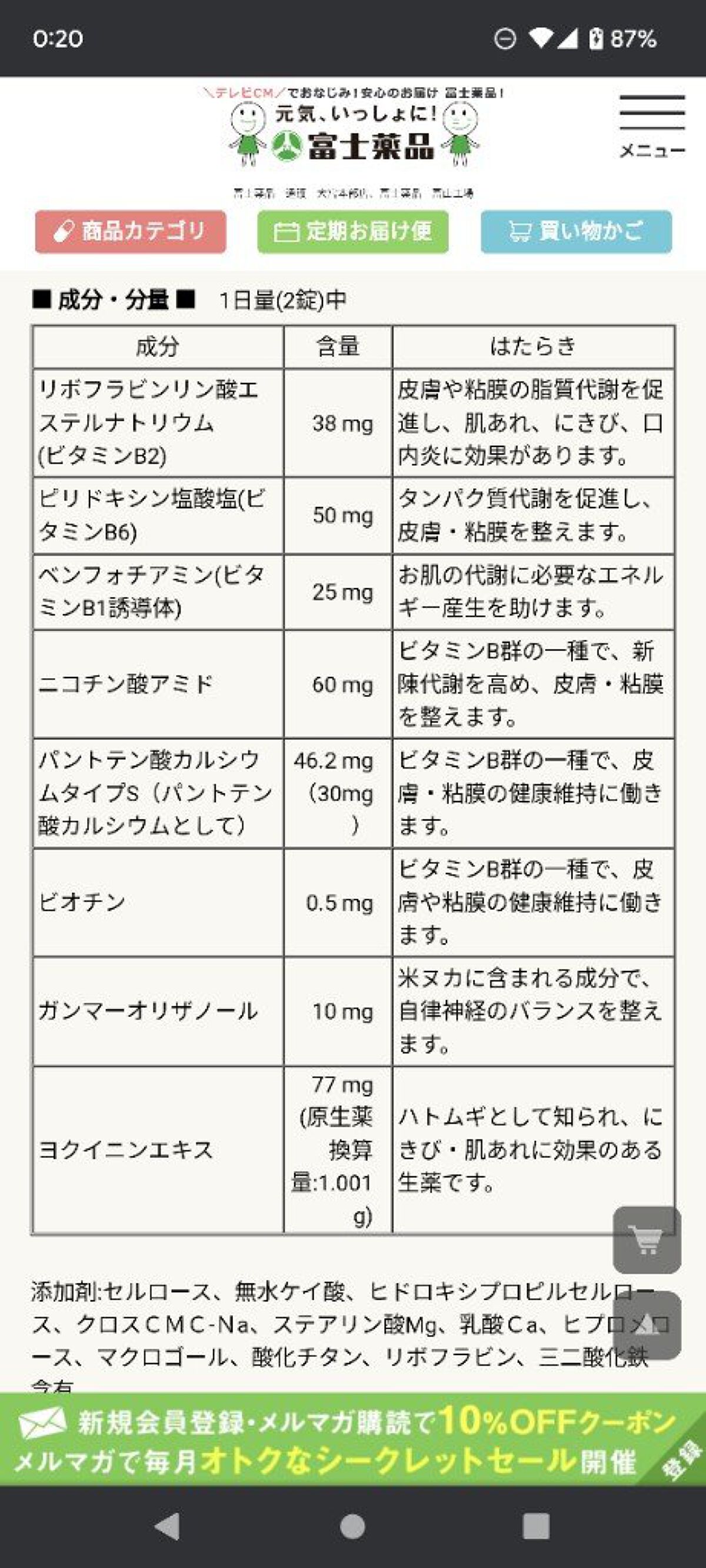 セイムビタンBB プラス(医薬品)/富士薬品/その他を使ったクチコミ（2枚目）
