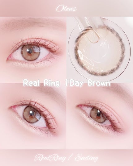 Real Ring 1day/OLENS/ワンデー(1DAY)カラコンを使ったクチコミ(2枚目)