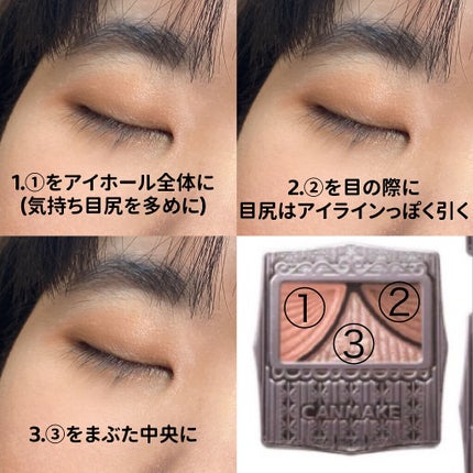 ジューシーピュアアイズ/キャンメイク/アイシャドウパレットを使ったクチコミ(4枚目)