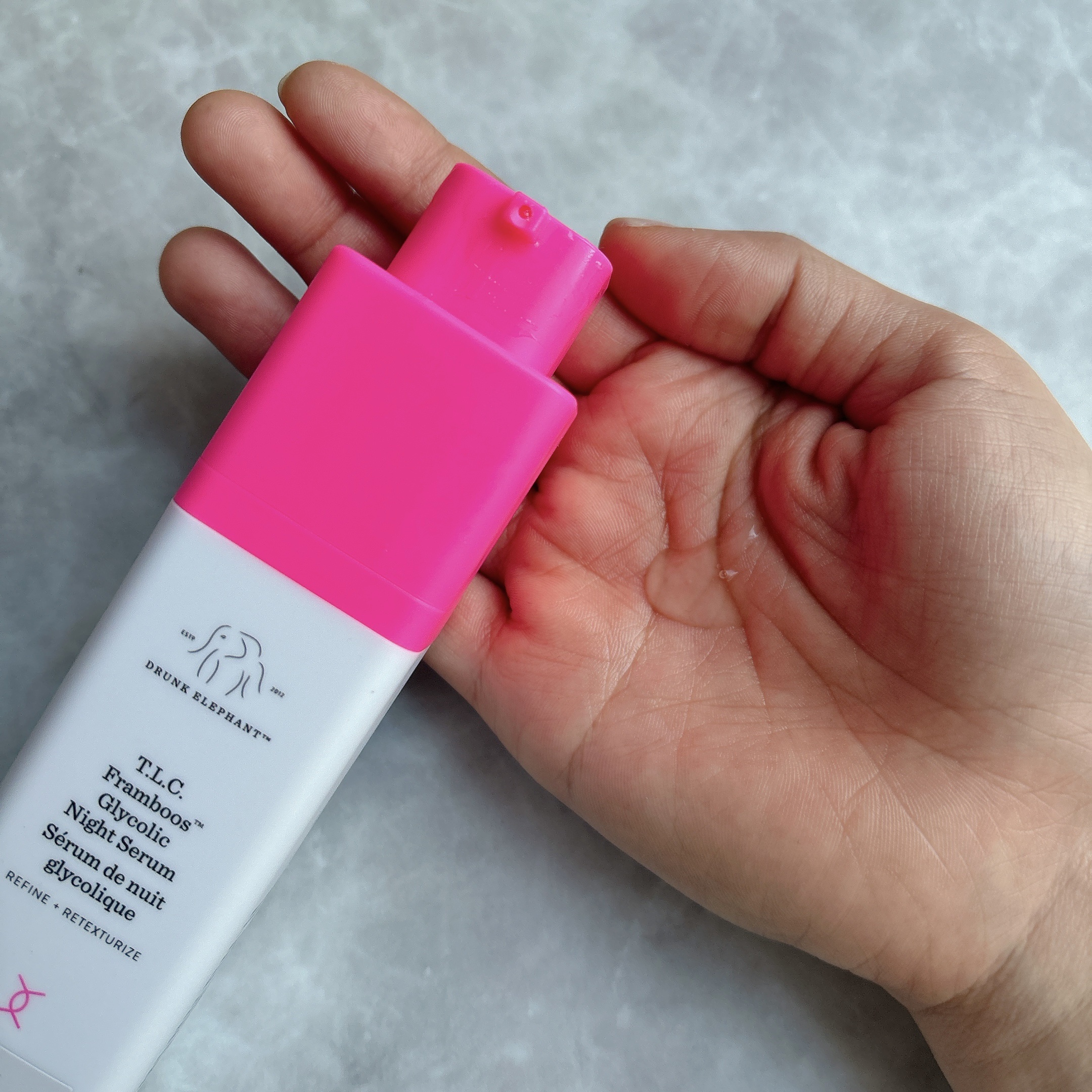 ティーエルシー フランブース グリコリック ナイトセラム/Drunk Elephant/美容液を使ったクチコミ（2枚目）