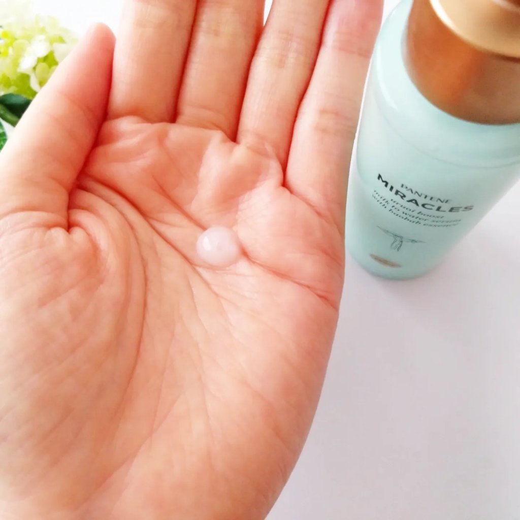 ミラクルズ うるおいブーストミルクウォーターセラム/パンテーン/アウトバストリートメントを使ったクチコミ（2枚目）