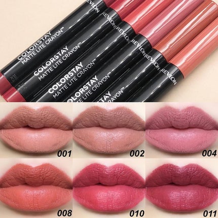 レブロン カラーステイ マット ライト クレヨン/REVLON/口紅を使ったクチコミ(3枚目)