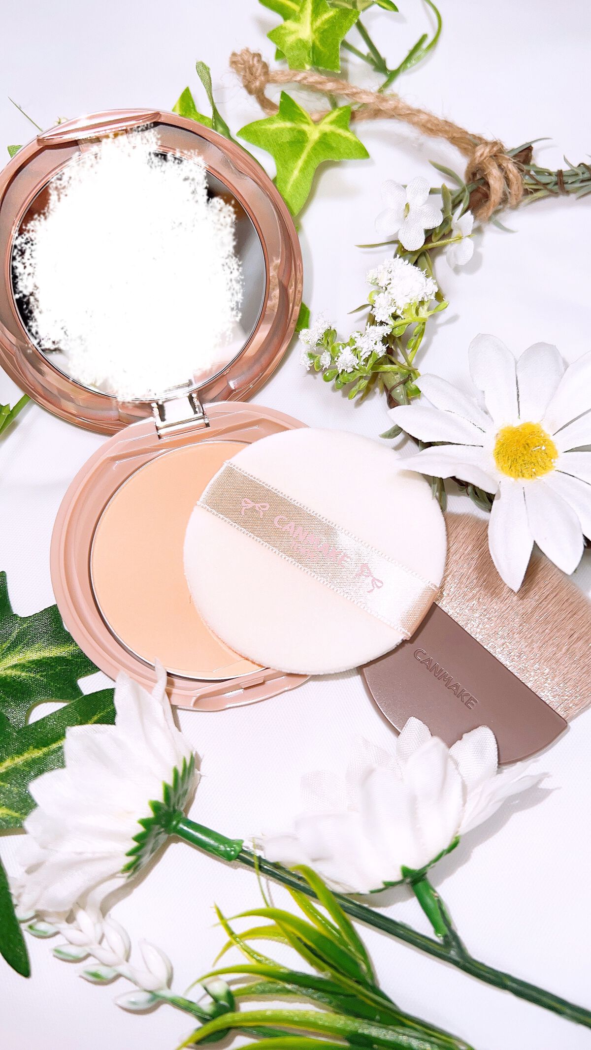 マシュマロフィニッシュパウダー MB マットベージュオークル（新パッケージ）/キャンメイク/プレストパウダーを使ったクチコミ（2枚目）