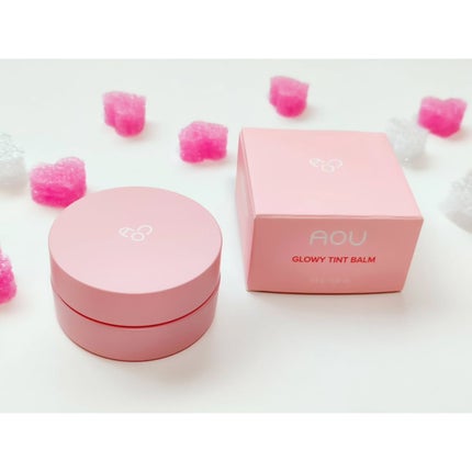 GLOWY TINT BALM/AOU/リップグロスを使ったクチコミ(3枚目)