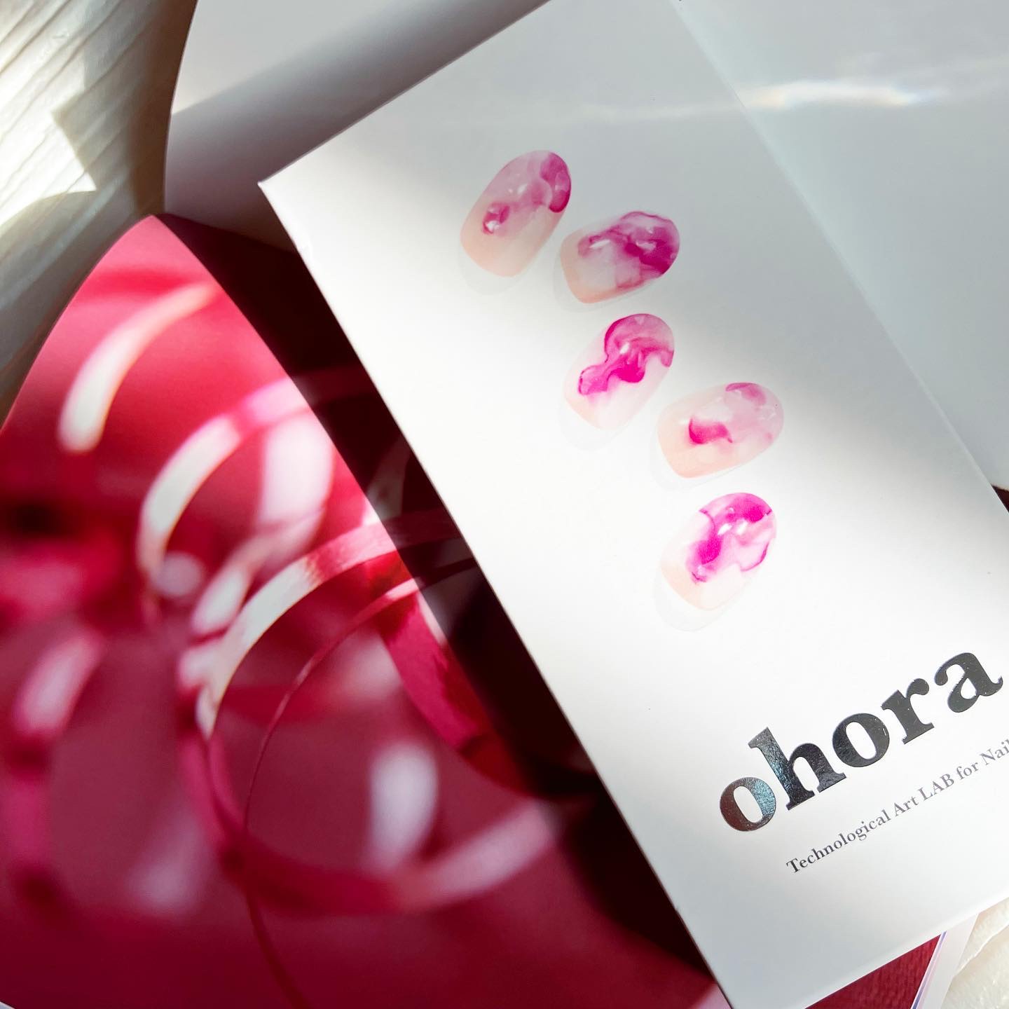 セミキュアジェルネイル（ハンド） ND-429 N Pinkish/ohora/ネイルシールを使ったクチコミ（1枚目）