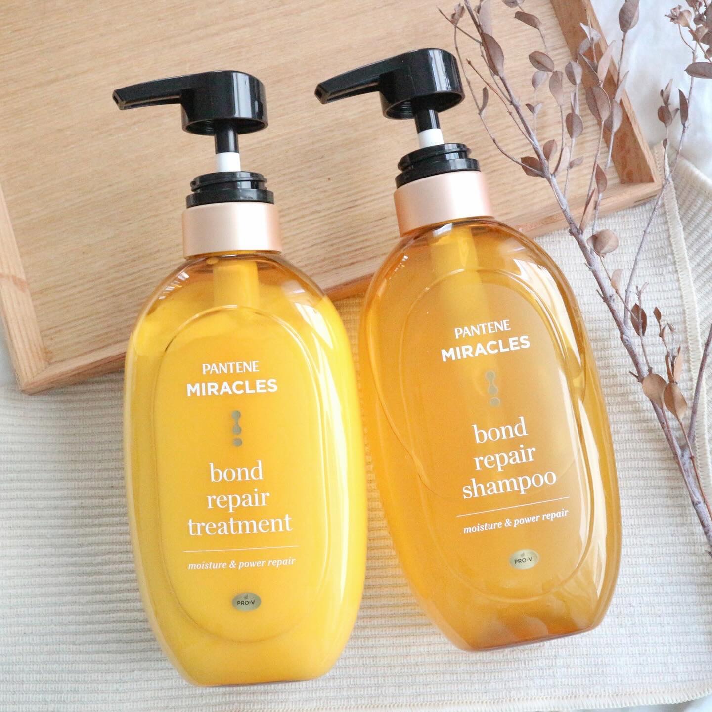 ボンドリペアシリーズ モイスチャー＆パワーリペア  シャンプー＆トリートメント/パンテーン/市販シャンプーを使ったクチコミ（1枚目）