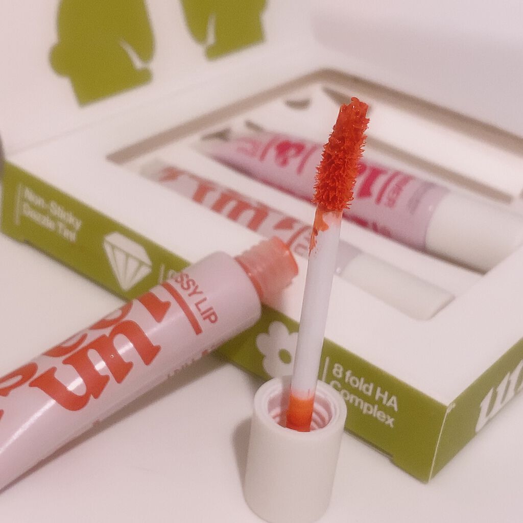 ノンスティッキーダズルティント/unleashia/リップティントを使ったクチコミ(2枚目)